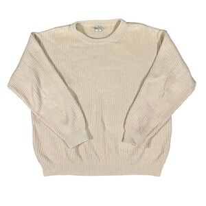 Vintage LL Bean Cable Knit Heavy Swea